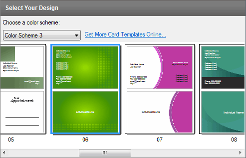 Capturas de pantalla de CardWorks, software para tarjetas de ...