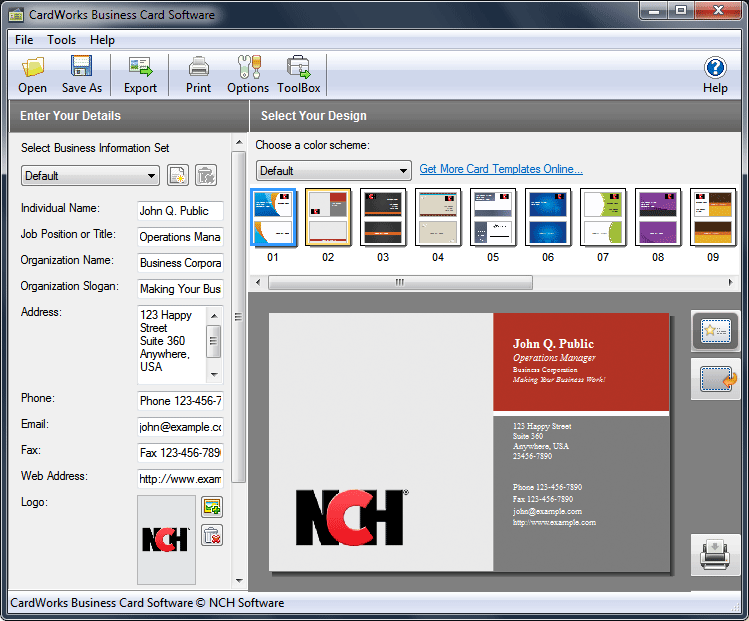 Capturas de pantalla de CardWorks, software para tarjetas de ... Capturas de pantalla de CardWorks, software para tarjetas de ...
