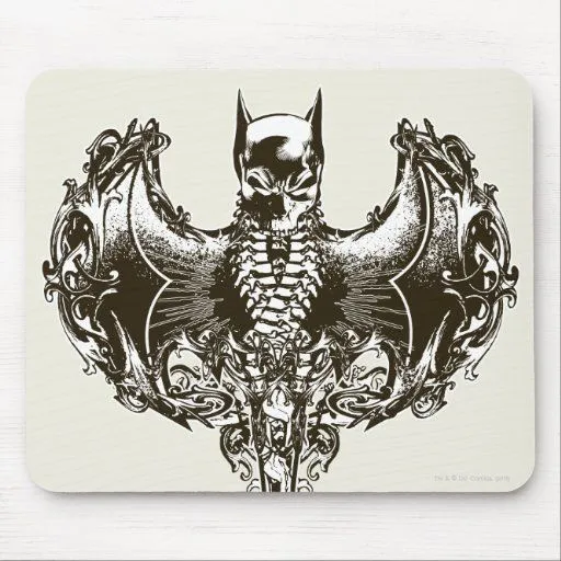 Capucha de Batman y escudo del cráneo Alfombrilla De Ratones de ...