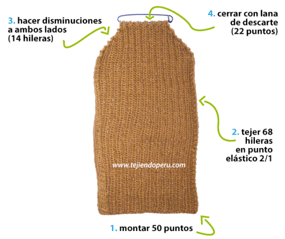 Capucha con cuello - Tejiendo Perú... Capucha con cuello - Tejiendo Perú...