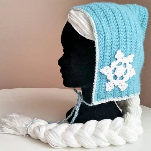 Capucha de Elsa (Frozen) Tejida a Crochet | Ahuyama Crochet Capucha de Elsa (Frozen) Tejida a Crochet | Ahuyama Crochet