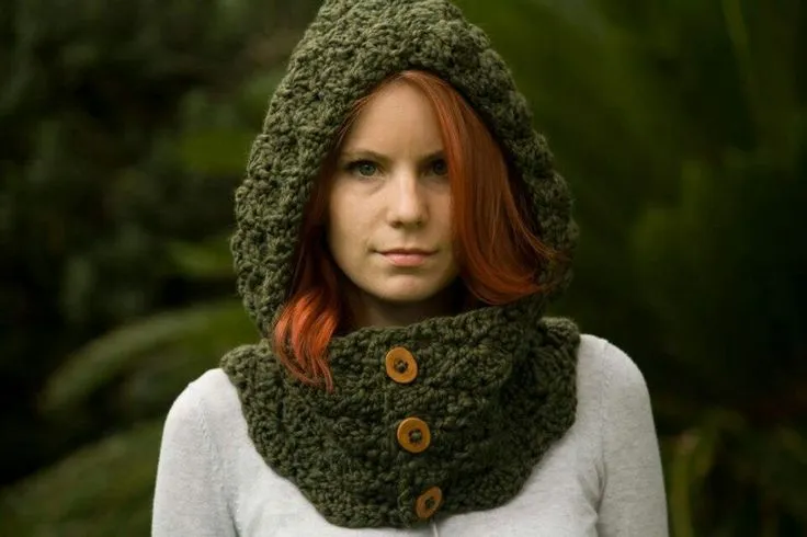 Cuellos con capuchas tejidos a crochet - Imagui Cuellos con capuchas tejidos a crochet - Imagui