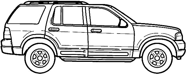 CAR blueprints - Ford Explorer blueprints, vector drawings ... CAR blueprints - Ford Explorer blueprints, vector drawings ...