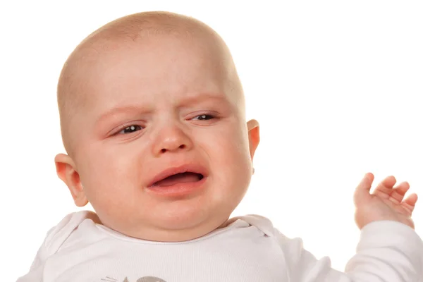 Cara de un bebé llorando, triste — Foto stock © ginasanders #8190806 Cara de un bebé llorando, triste — Foto stock © ginasanders #8190806