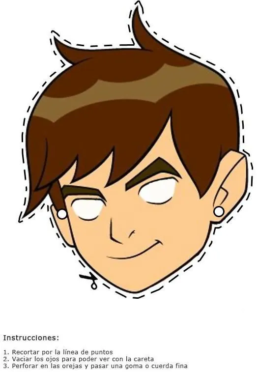 Cara de ben 10 en foami - Imagui