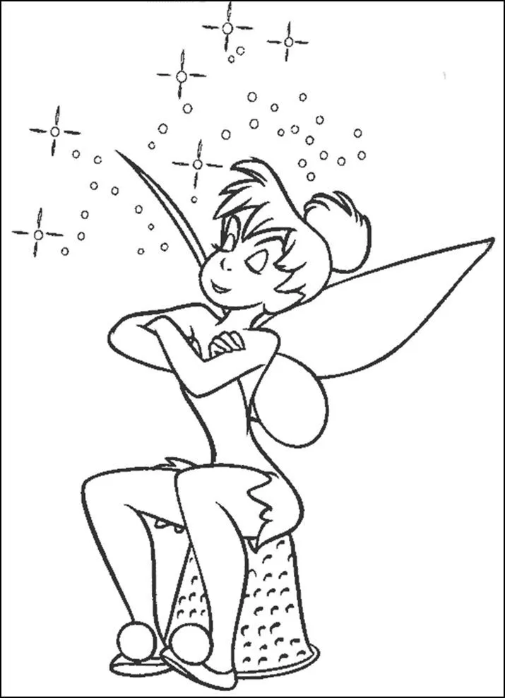 Cara de campanita para colorear de Disney - Imagui