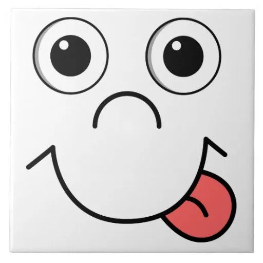 Cara del dibujo animado azulejo cuadrado grande | Zazzle Cara del dibujo animado azulejo cuadrado grande | Zazzle