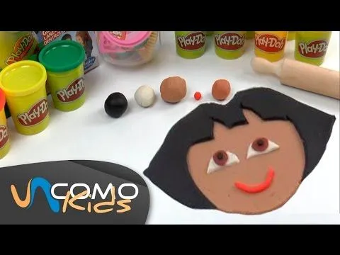 Hacer la cara de Dora la Exploradora con Play Doh - YouTube Hacer la cara de Dora la Exploradora con Play Doh - YouTube