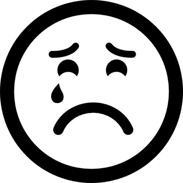Cara del emoticon sufrimiento llorando triste | Descargar Iconos ...