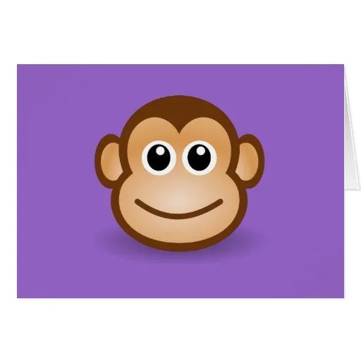 Cara feliz del mono del dibujo animado lindo tarjetas | Zazzle Cara feliz del mono del dibujo animado lindo tarjetas | Zazzle