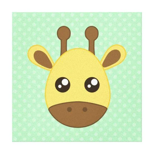Cara de la jirafa del bebé impresiones en lona estiradas | Zazzle Cara de la jirafa del bebé impresiones en lona estiradas | Zazzle