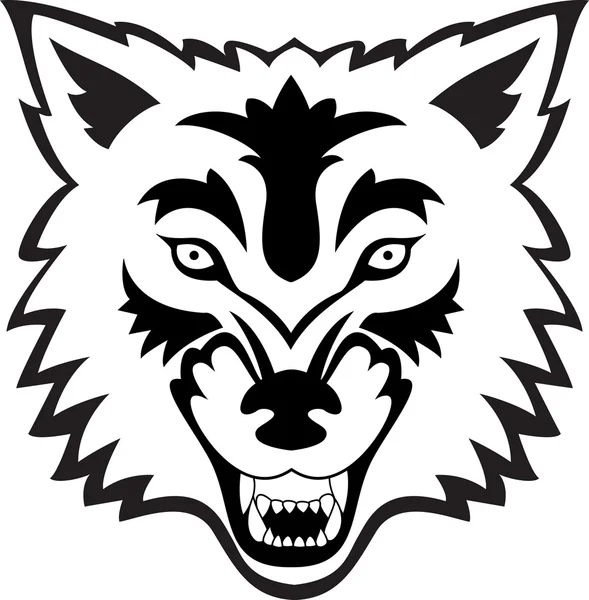 Cara de lobo — Vector stock © idesign2000 #11057678