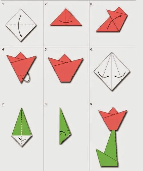 Cara membuat origami bunga - rame pengunjung