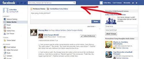 Cara Menggunakan Facebook | echokita
