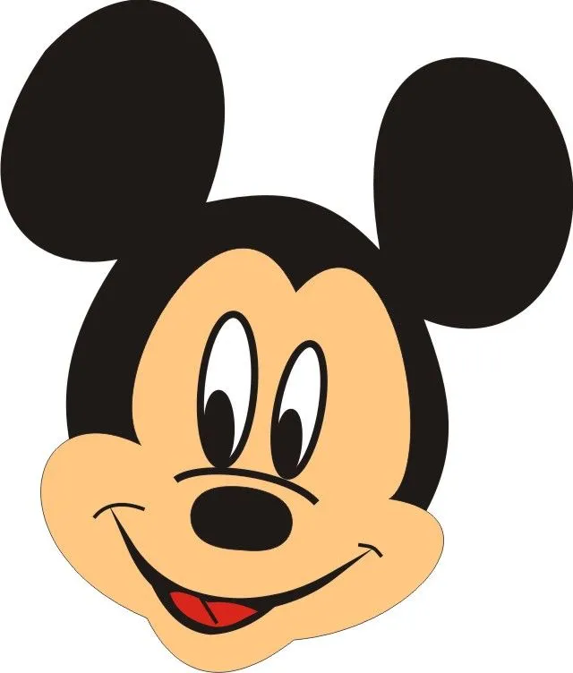 esta cara de mickey mouse la hice utilizando la herramienta beizer por ...