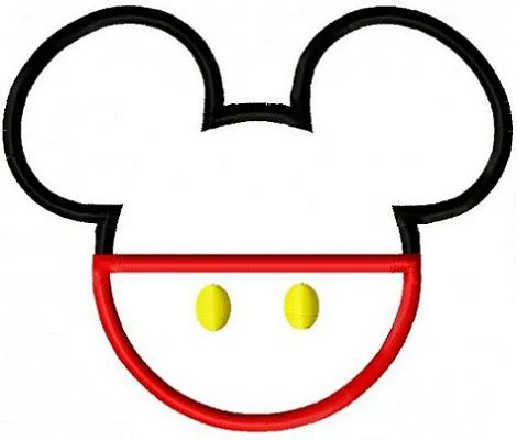 Siluetas de cabeza Mickey Mouse para imprimir - Imagui