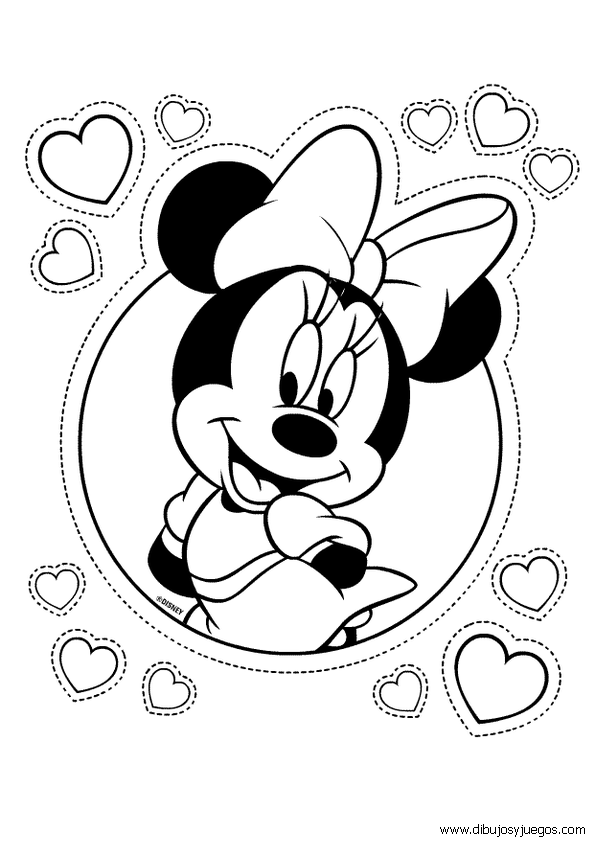 dibujos-de-minnie-mouse-013 | Dibujos y juegos, para pintar y colorear