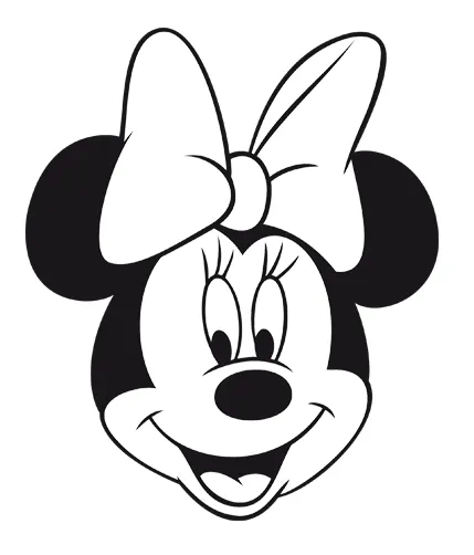 Cara de Minnie Mouse para colorear - Imagui Cara de Minnie Mouse para colorear - Imagui