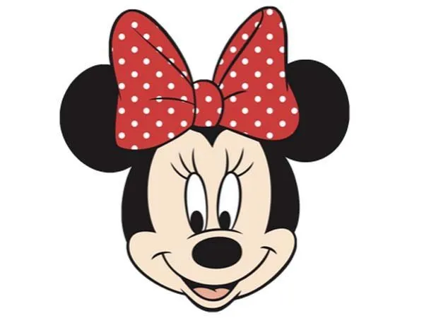 Cara de Minnie Mouse para imprimir y hacer manualidades Cara de Minnie Mouse para imprimir y hacer manualidades