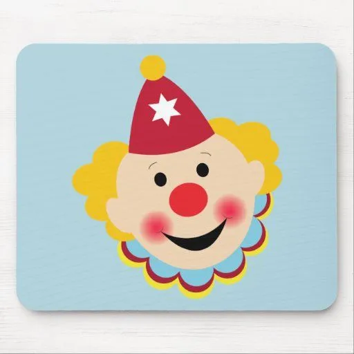 Cara Mousepad del payaso | Zazzle