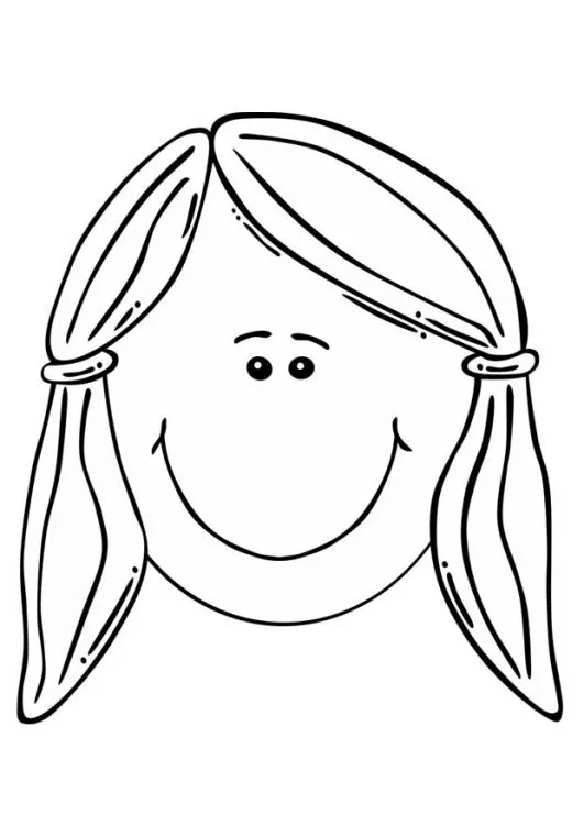 Una cara para pintar de niño y niña - Imagui