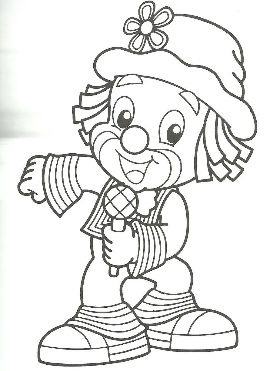 Dibujo Payaso Con 3 Globos De Carnaval Cara Picture Pictures