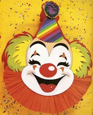 Cara de payaso en goma eva o foami Piñata picara cuando estornuda ... Cara de payaso en goma eva o foami Piñata picara cuando estornuda ...
