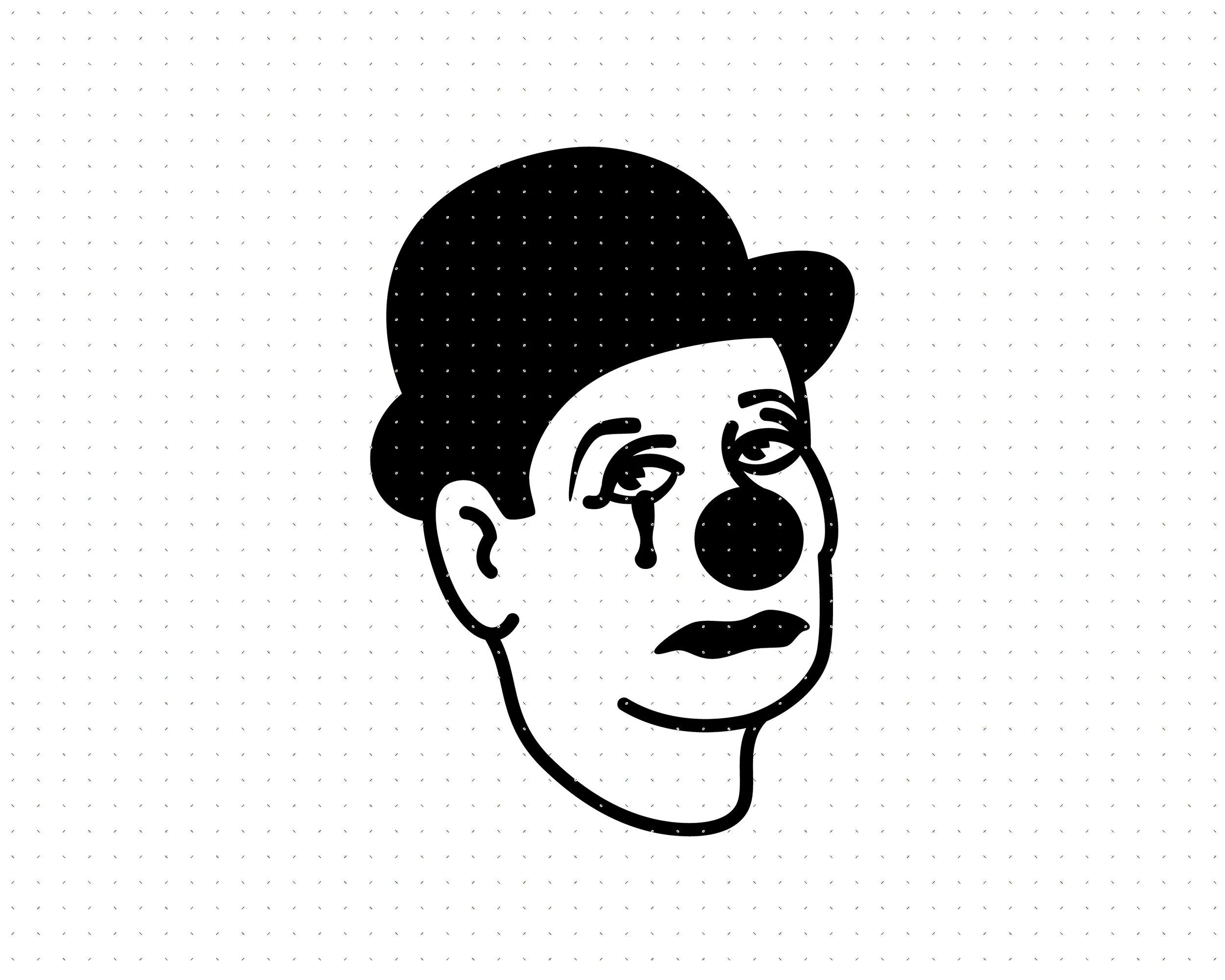 Cara de payaso triste - Etsy México