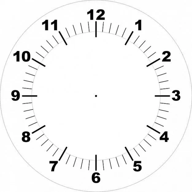 Cara de reloj imprimible | Descargar Fotos gratis