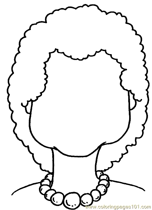 Cara De Senora Dibujos De Caras Y Rostros Para Pintar Y Colorear ...