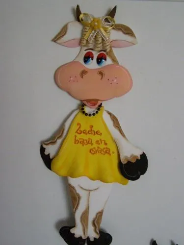 Manualidades de vacas en foami - Imagui