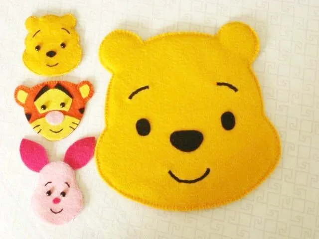 Carita de Winnie Pooh en goma eva - Imagui