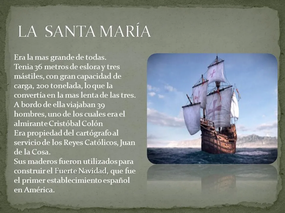 LAS CARABELAS : Cristóbal Colón - ppt descargar LAS CARABELAS : Cristóbal Colón - ppt descargar