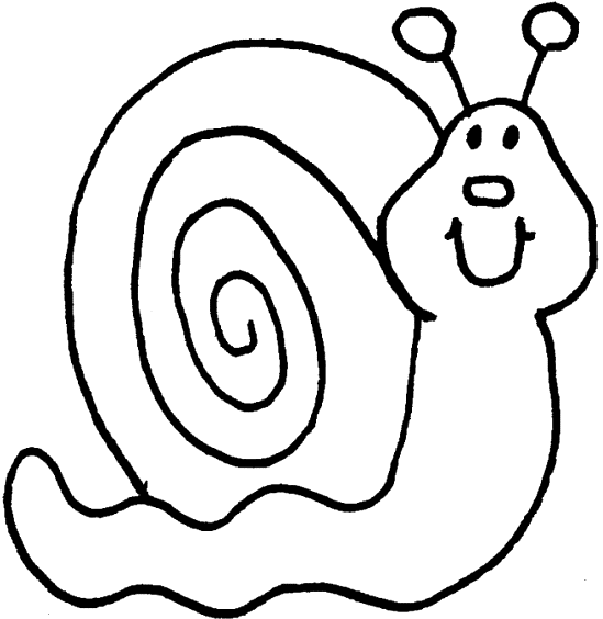 Dibujo de caracol para colorear - Imagui