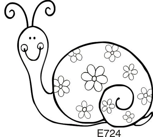 Caracol infantiles para pintar - Imagui