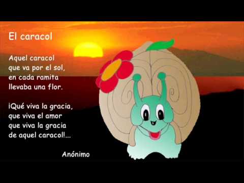 El caracol. Poesía infantil - YouTube