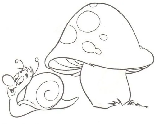 CARACOLES DIBUJOS PARA PINTAR
