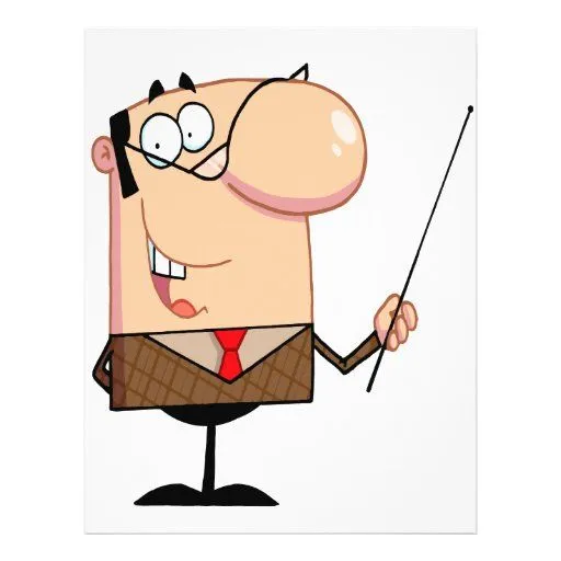carácter masculino del profesor del dibujo animado folleto 8.5" x ... carácter masculino del profesor del dibujo animado folleto 8.5" x ...