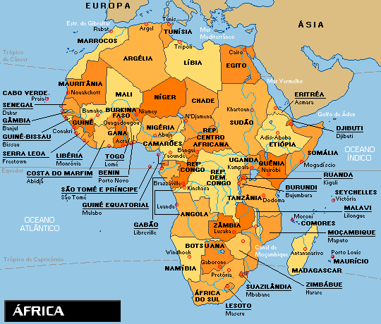 Características que corresponden al continente africano. Excepto ... Características que corresponden al continente africano. Excepto ...
