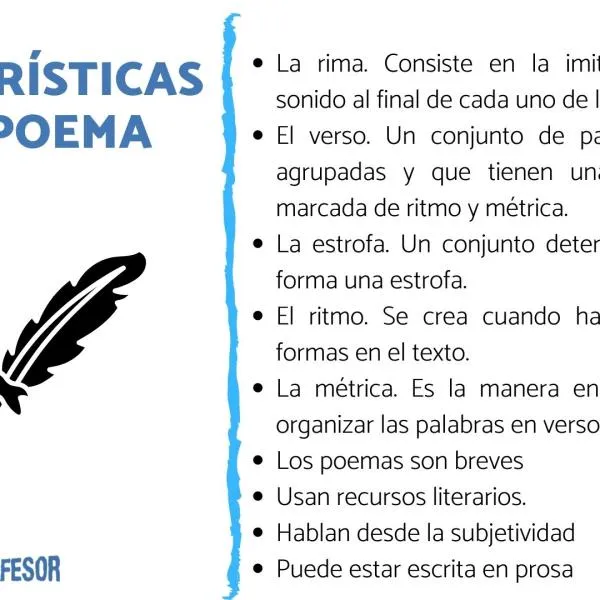 9 características de un POEMA - resumen FÁCIL para estudiar! 9 características de un POEMA - resumen FÁCIL para estudiar!