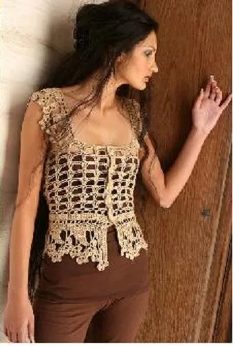 CARAMELO ARDIENTE es... LA PRINCESA DEL CROCHET: chalecos tejidos