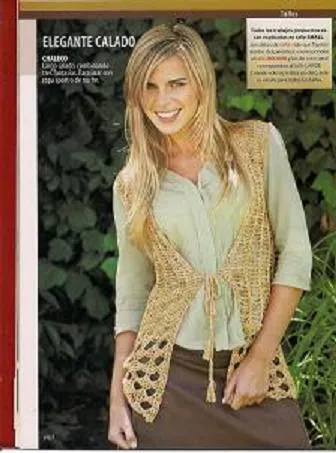 CARAMELO ARDIENTE es... LA PRINCESA DEL CROCHET: chalecos tejidos