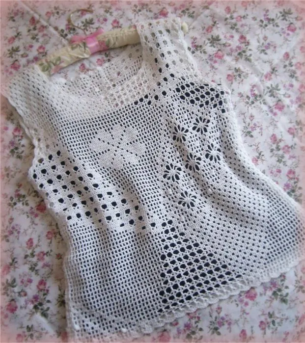 CARAMELO DE CROCHET: blusa filet patchwork | вязание филе ...