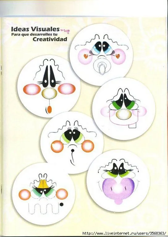 Pintar caritas muñecos country - Imagui
