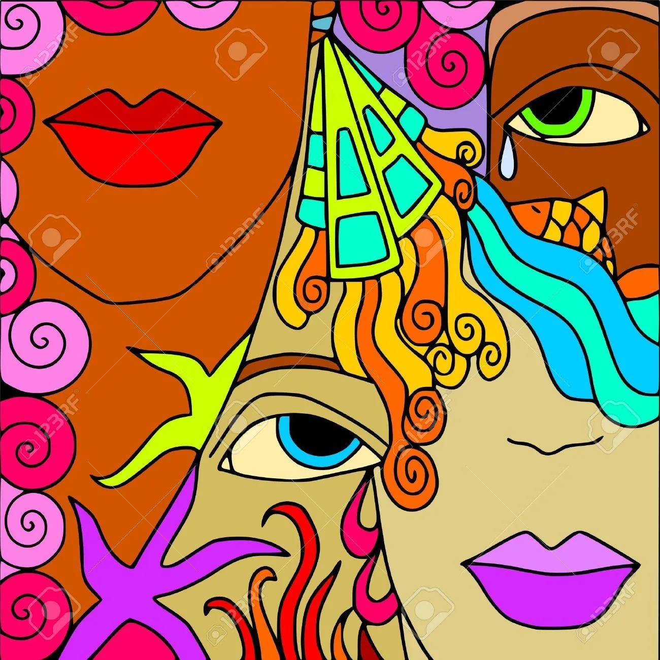 Caras Abstractas Imágenes De Archivo, Vectores, Caras Abstractas ... Caras Abstractas Imágenes De Archivo, Vectores, Caras Abstractas ...