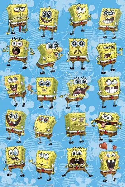 Caras de Bob Esponja Poster | Blog Esponja