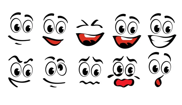Caras de dibujos animados — Vector stock © Iraidka #6018052 Caras de dibujos animados — Vector stock © Iraidka #6018052