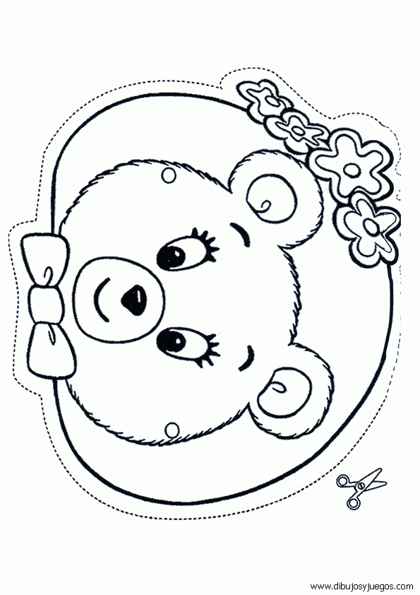 Caritas de osos para colorear - Imagui Caritas de osos para colorear - Imagui