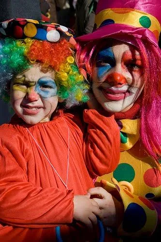 Caras de payasos alegres - Imagui