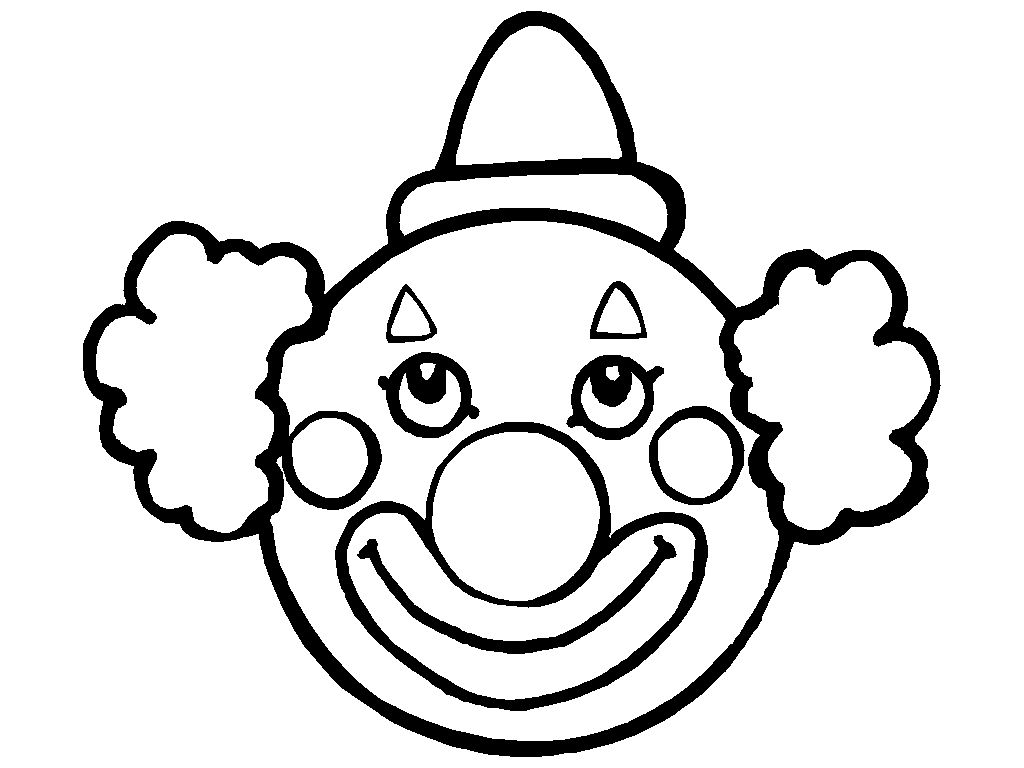 Caras de payasos felices para colorear - Imagui Caras de payasos felices para colorear - Imagui